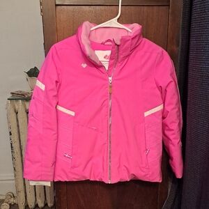 Obermeyer Girls Size 7 Vibrant Pink Kids Puffer Jacket